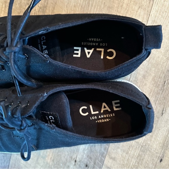 Clae Ellington Black Textile Sneakers - Picture 8 of 10